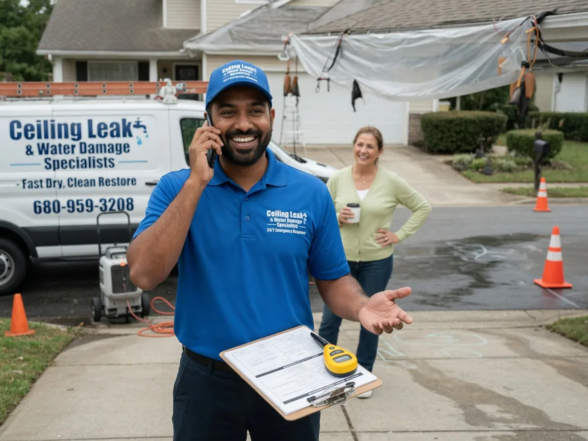 Ceiling Leak Cleanup Bastrop, TX FAQs